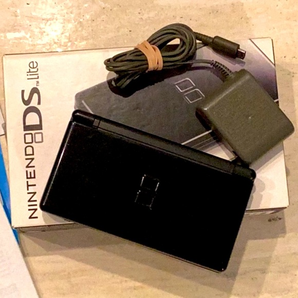 Nintendo Other - Nintendo DS Lite Console & Charger & Box Black Onyx Handheld System